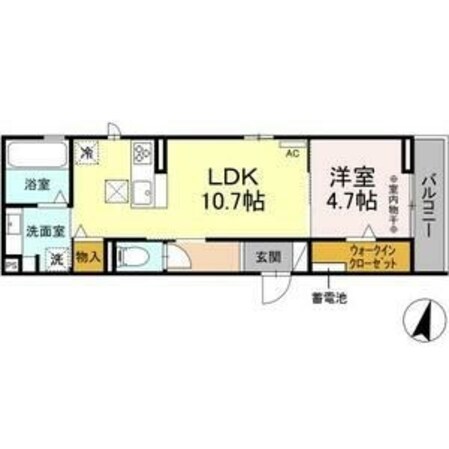 グラン仁所町の物件間取画像